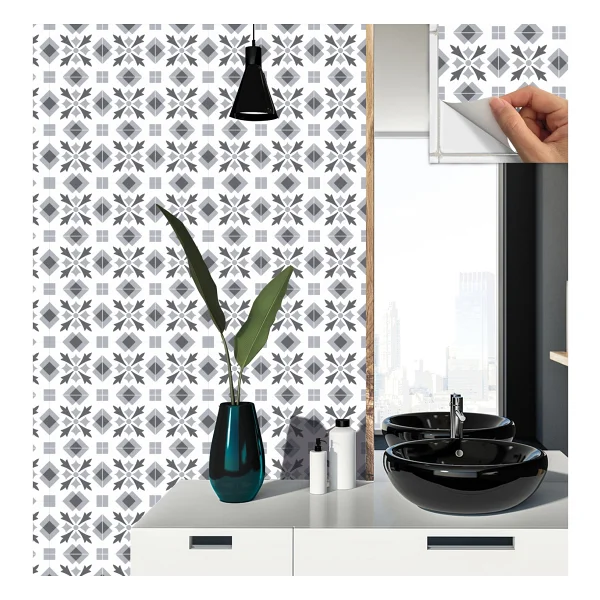 Tink Kendinden Yapışkanlı Geometrik 041 Desenli Pvc Karo 30X30 cm (56 Adet) 5m2 - Görsel 4