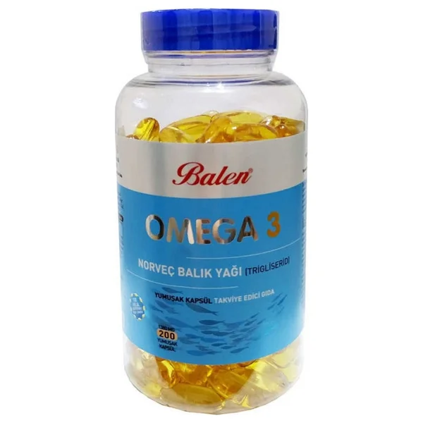 Balen Omega 3 Norveç Balık Yağı 1380 mg 200 Kapsül 2'li - Görsel 2
