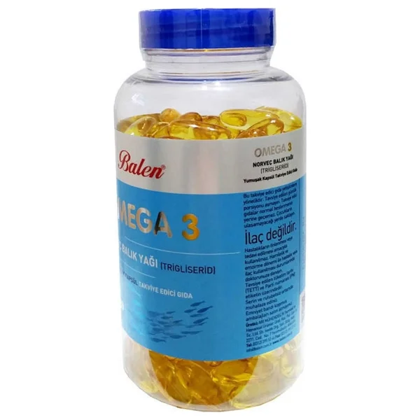 Balen Omega 3 Norveç Balık Yağı 1380 mg 200 Kapsül 2'li - Görsel 3