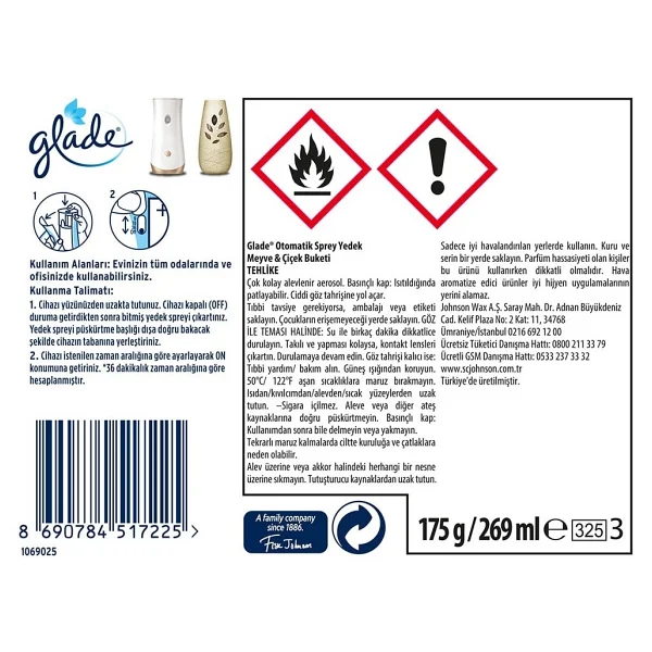 Glade Meyve & Çiçek Buketi 269 ml Yedek Oda Kokusu - Görsel 6