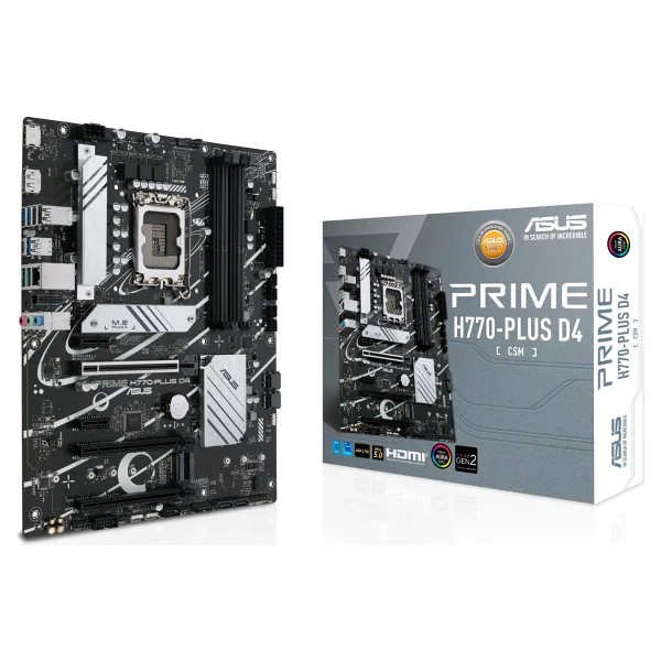 Asus Prime H770-PLUS D4 Intel LGA1700 DDR4 ATX Anakart - Görsel 3