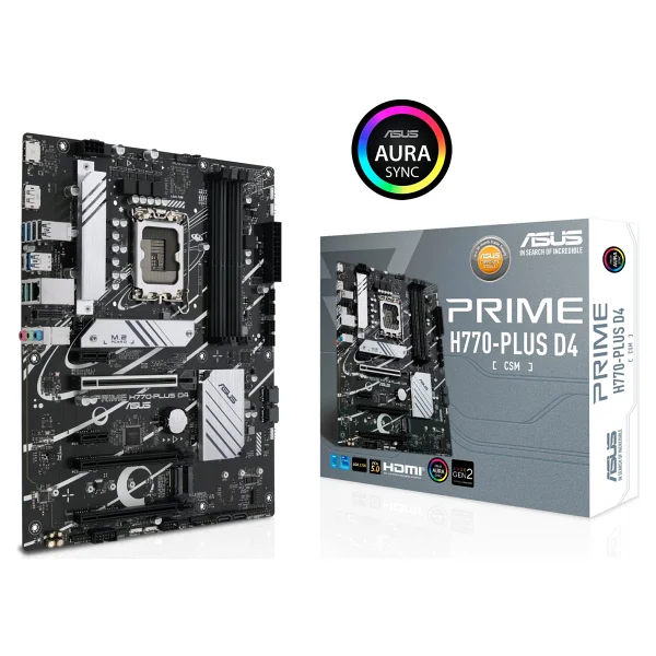 Asus Prime H770-PLUS D4 Intel LGA1700 DDR4 ATX Anakart - Görsel 4