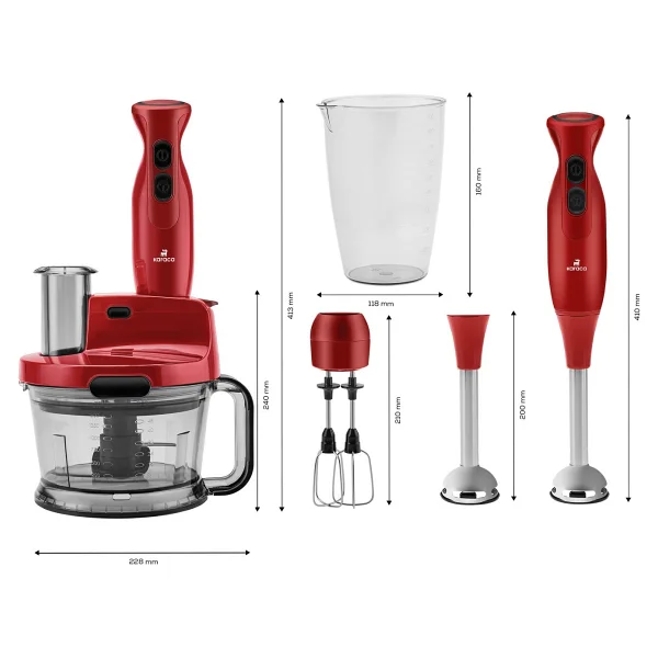Karaca Pro-Multimax Red 2000 W Mutfak Robotu - Görsel 5