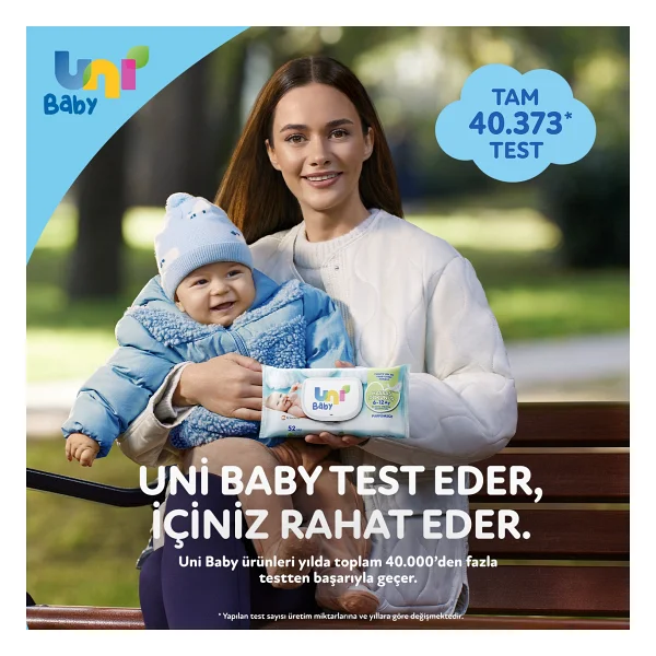 Uni Baby Hassas Dokunuş 52 Yaprak 5'li Paket Islak Mendil - Görsel 2