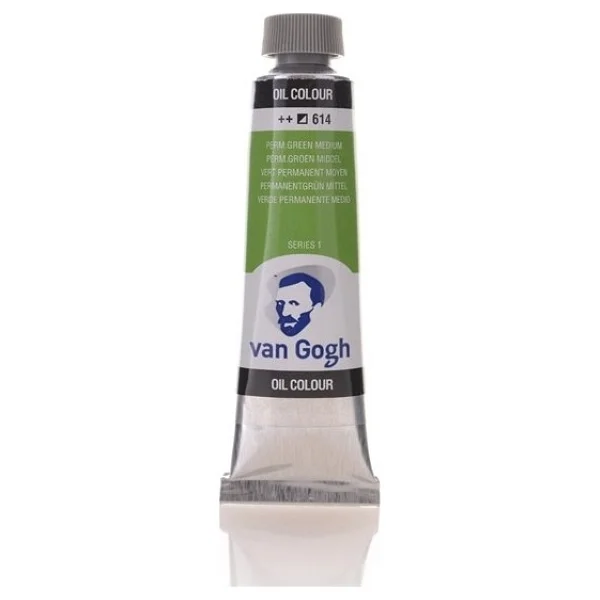 Talens Van Gogh 40 ml 614 Permanent Green Medium Yağlı Boya - Görsel 2