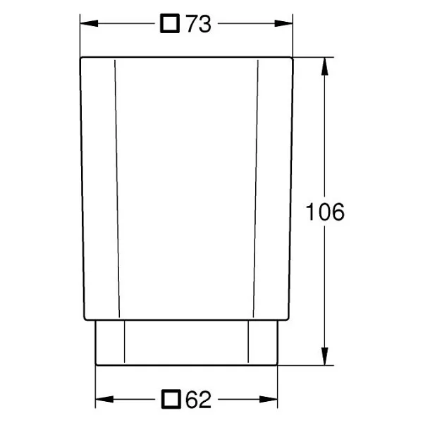 Grohe 40783000 Selection Cube Cam Diş Fırçalık - Görsel 3