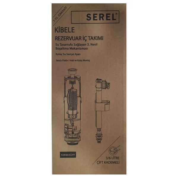 Eca Serel Kibele Rezervuar İç Takımı 3/6 L Çift Kademe - Görsel 2
