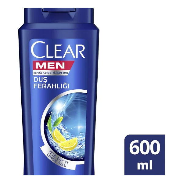 Clear Men Duş Ferahlığı 600 ml Kepek Şampuanı - Görsel 9