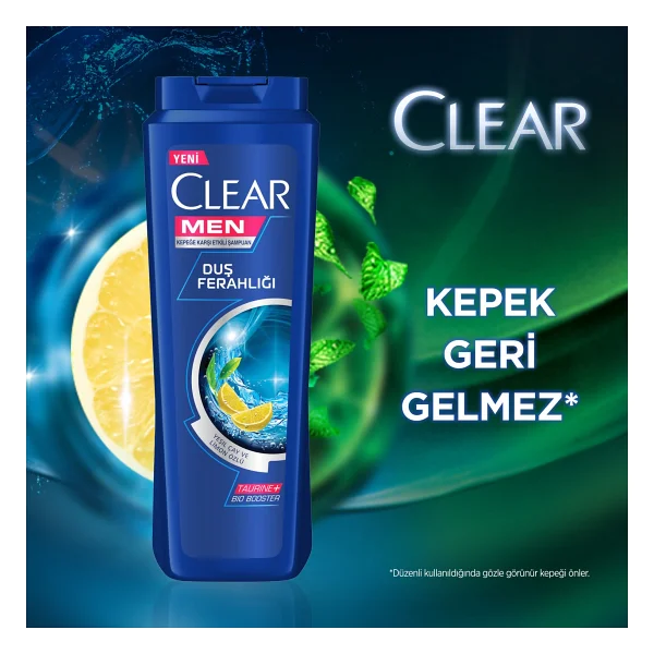 Clear Men Duş Ferahlığı 600 ml Kepek Şampuanı - Görsel 3