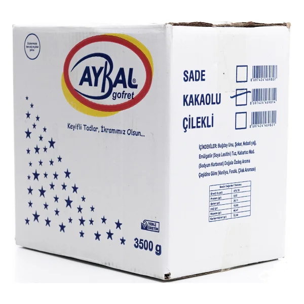 Aybal Taze Çıtır Gofret Sade-Kakaolu 3,5 kg - Görsel 4