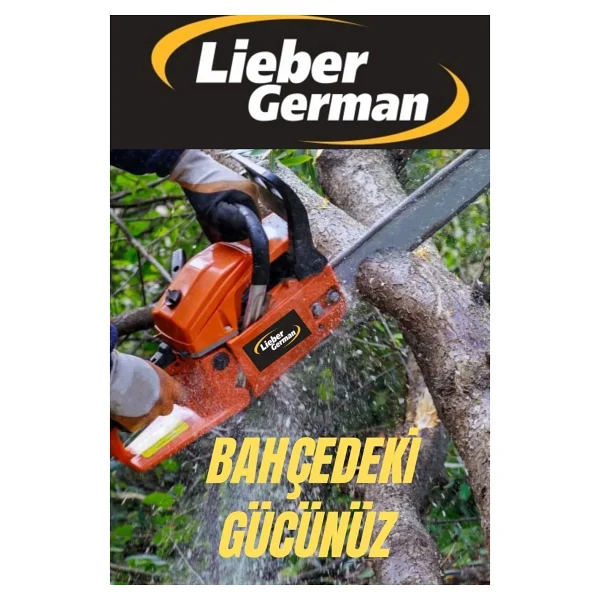 Lieber German Alman GTH5900 Tam Profesyonel 11 Hp 62 cc Benzinli Odun Ağaç Kesim Bıçkı Motoru Benzinli Ağaç Motoru - Görsel 3