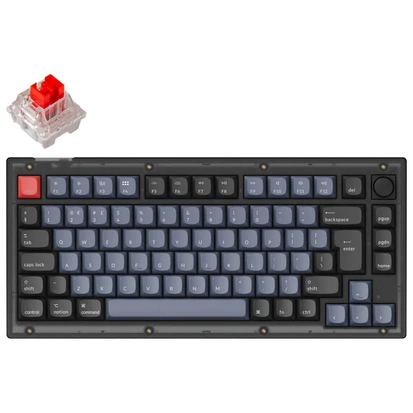 Keychron V1 QMK RGB %75 TKL K Pro Red Switch Kablolu Mekanik Oyuncu Klavyesi - Görsel 4