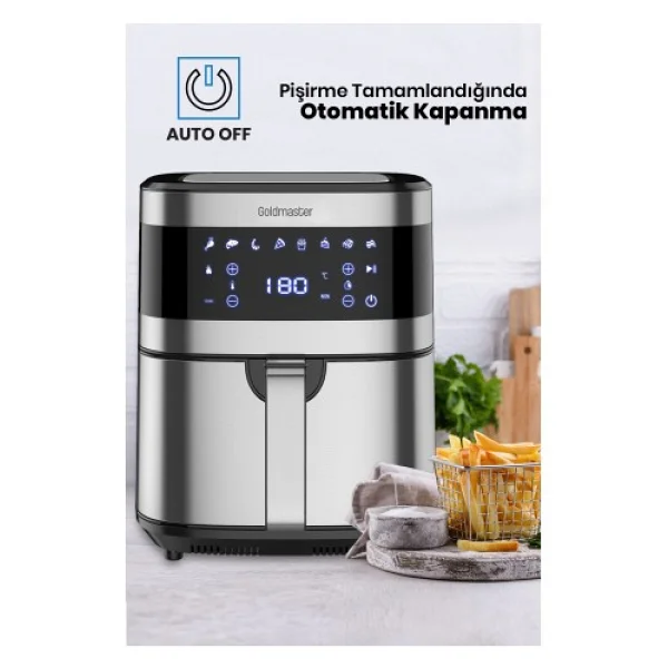 Goldmaster Superfry GM7490 7 lt Yağsız Fritöz - Görsel 3