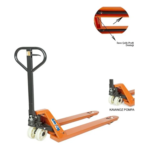 Rolwal 2500 Kg Transpalet BJ-TR-25-52X115-NY - Görsel 4
