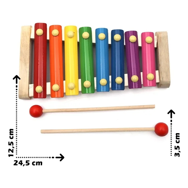 Wooden Toys Ksilofon 8 Nota - Görsel 3