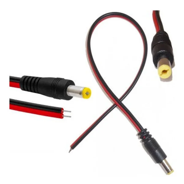 Cctv Güvenlik Kamerası Power Jack Jak Kablo 23 Cm - Görsel 2