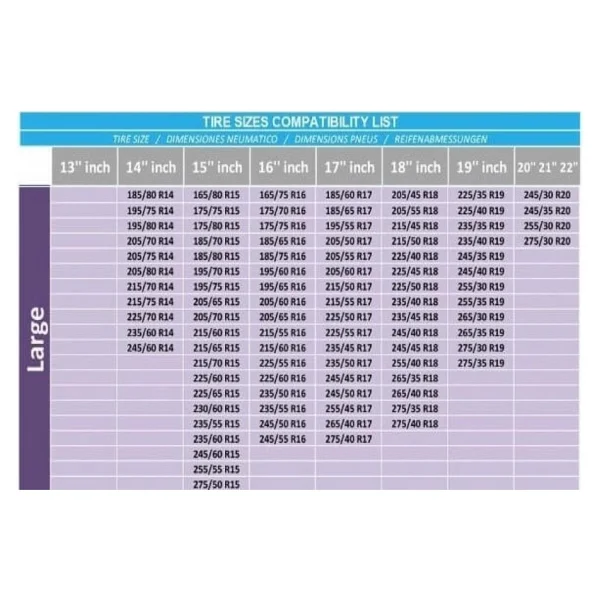 Sitingo Oto Lastik Kar Çorabı Performance Series - Large - Görsel 6
