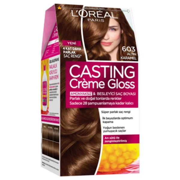 L'Oreal Paris Casting Creme Gloss 603 Altın Karamel Saç Boyası - Görsel 2