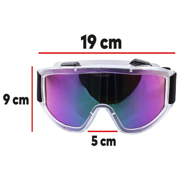 Kayak Gözlüğü Offroad Antifog Ventilli Korumalı Güneş Kar Gözlük Gökkuşağı Snowboard Glasses Sporu. - Yeşil - Görsel 5