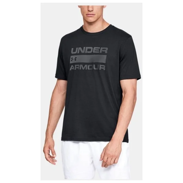 Under Armour Team Issue Wordmark 1329582-001 Siyah Kısa Kollu Bisiklet Yaka Erkek Tişört - Görsel 8