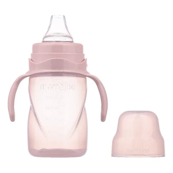 Mamajoo Kulplu Akıtmaz Eğitici Bardak 270 ml Powder Pink - Görsel 10