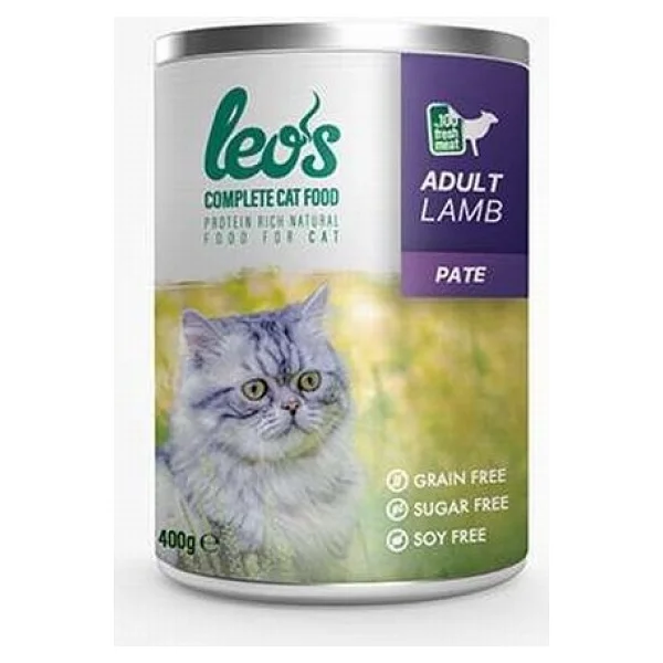 Leo's Kuzu Etli Ezme 400 gr Yetişkin Konserve Kedi Maması - Görsel 2