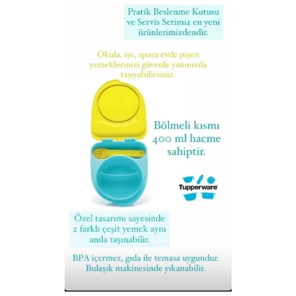 Tupperware Pratik Beslenme Kutusu ve Servisi - Görsel 3