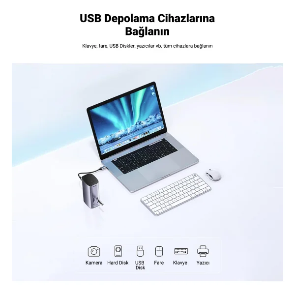 Ugreen 90325 Type-C Laptop Docking Station - Görsel 3