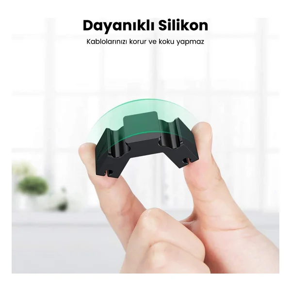 Ugreen 3+1 Kanallı Silikon Kablo Düzenleyici Organizatör, 70585 - Görsel 5