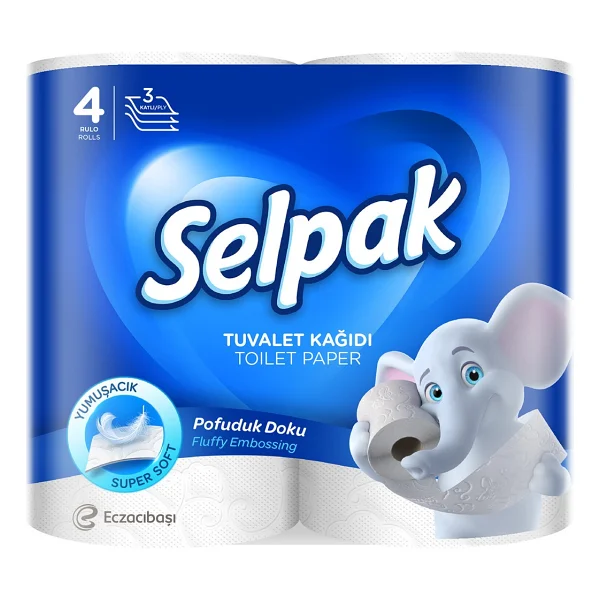 Selpak 4'lü Tuvalet Kağıdı - Görsel 3