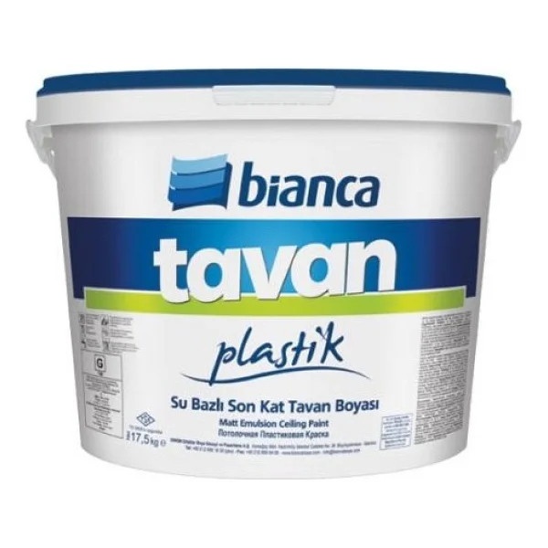 Bianca Plastik 1 kg Tavan Boyası - Görsel 2