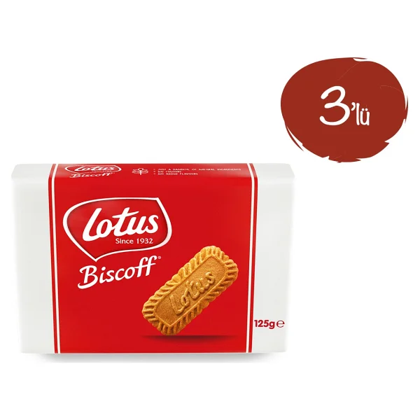 Lotus Biscoff Karamelize Bisküvi 125 gr 3'lü - Görsel 2