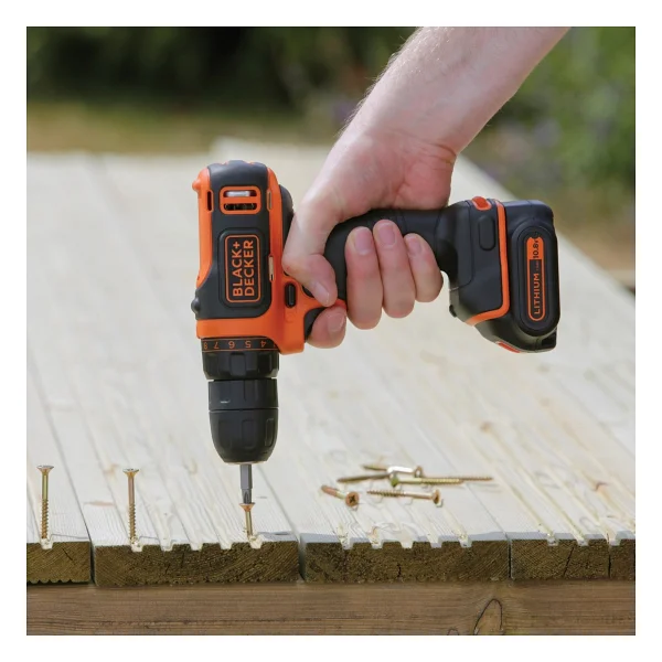 Black+Decker BDCDD12BAFC Çift Akülü Vidalama Makinesi - Görsel 4