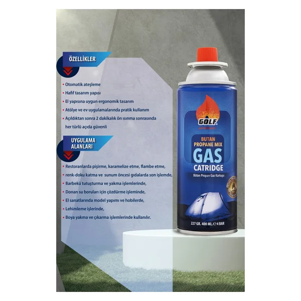 Golf Premium 227 gr 3 Adet Gaz Kartuşu - Görsel 2