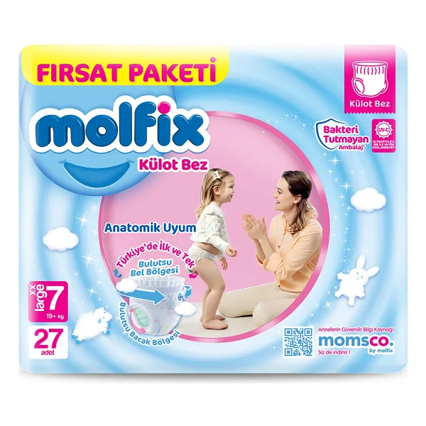Molfix 7 Numara XX Large 27'li Külot Bez - Görsel 4
