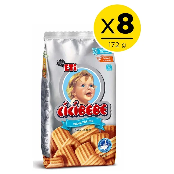 Eti Cicibebe Bisküvi 172 gr 8 Adet - Görsel 2