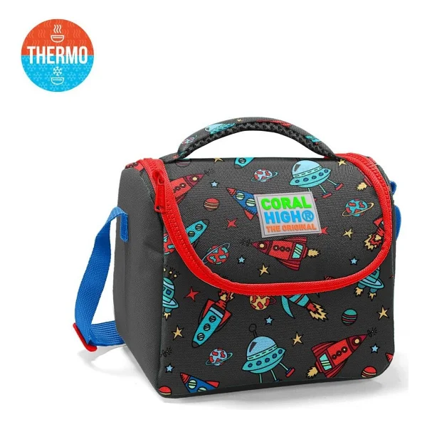 Coral High 11808 Uzay Desenli Termoslu Beslenme Çantası - Görsel 2