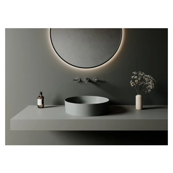 Creavit LP145 Loop 45 cm Set Üstü Cool Grey Çanak Lavabo - Görsel 5