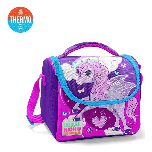 Coral High 11708 Unicorn Desenli Termoslu Beslenme Çantası - Görsel 2