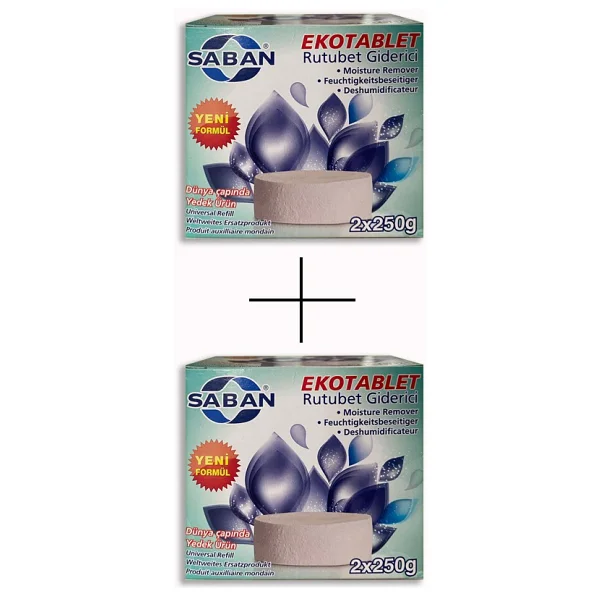 Saban Saban nem Alıcılı ve Rutubet Giderici Yedek Tablet 2X250 gr Naturel 3'lü Paket - 3 Adet - Görsel 7
