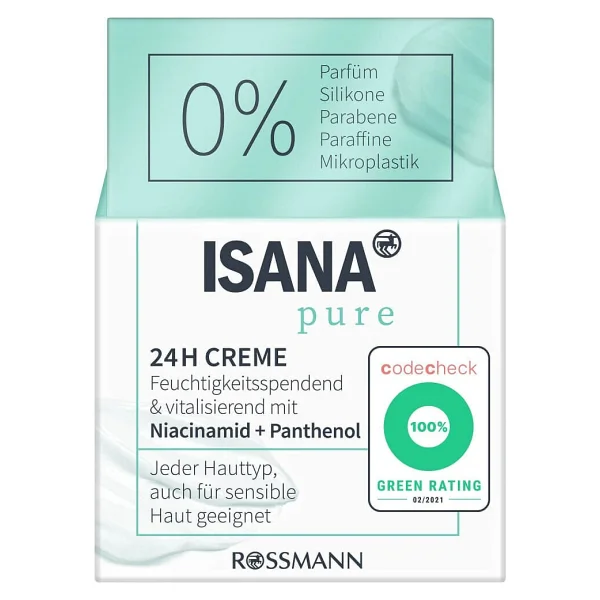 Isana Pure Nemlendirici Krem 24H Niacinamide 50 ml - Görsel 2