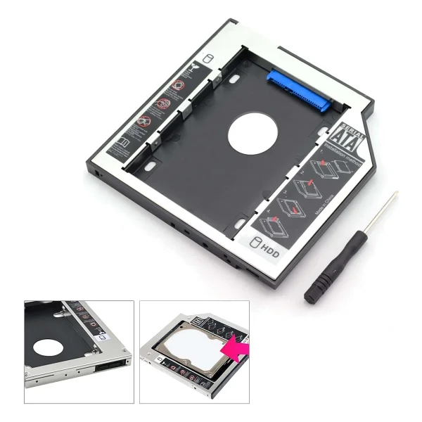 Gabble Notebook Kızak Kutu HDD SSD 9.5MM SATA G-509 - Görsel 3