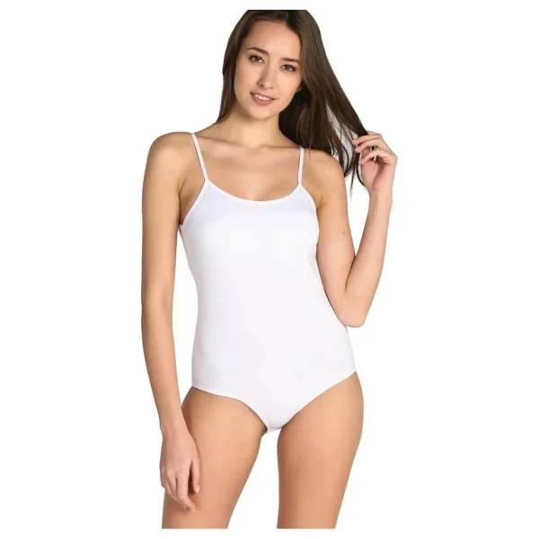 Tutku 0148 Bayan Ip Askılı Çıtçıtlı Body 6 Adet - Battal Boy - Beyaz - Görsel 2