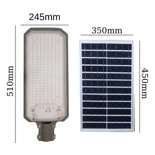 Forlife 300WATT Harici Panelli Güneş Enerjili Sabit Yanabilen Lifepo4 Bataryalı Solar Sokak Lambası - Görsel 2