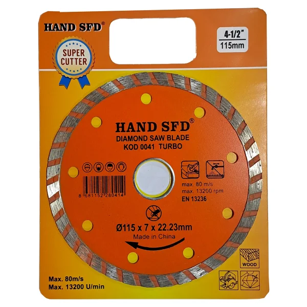 Hand Sfd Turbo Elmas Kesici 115mm - Görsel 2