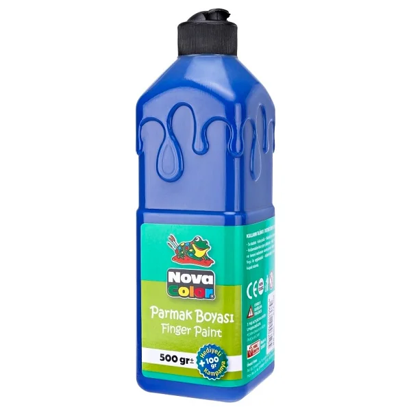 Nova Color 500 gr Mavi Parmak Boya - Görsel 2