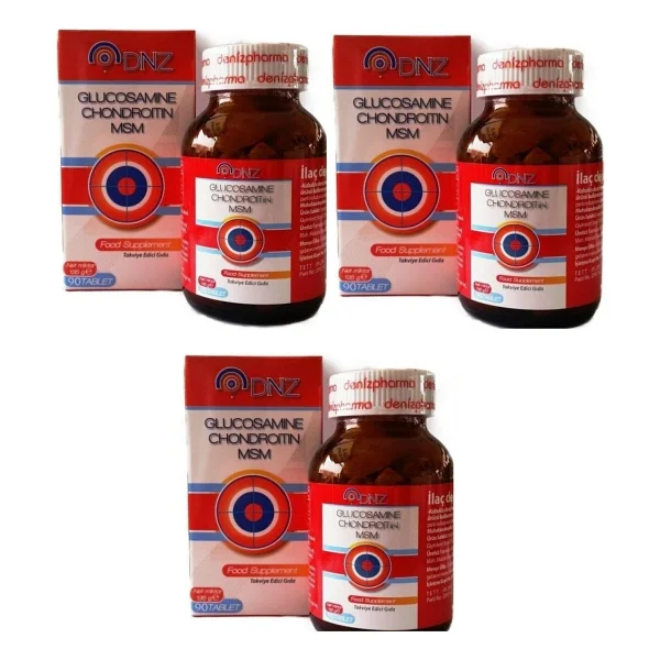 Dnz Glucosamine Chondroitin MSM 90 Tablet 3'lü - Görsel 2