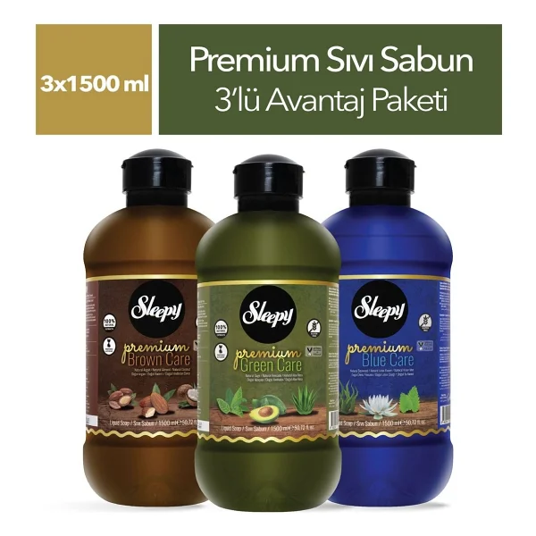 Sleepy Premium Serisi Sıvı Sabun 1.5 lt 3'lü - Görsel 3