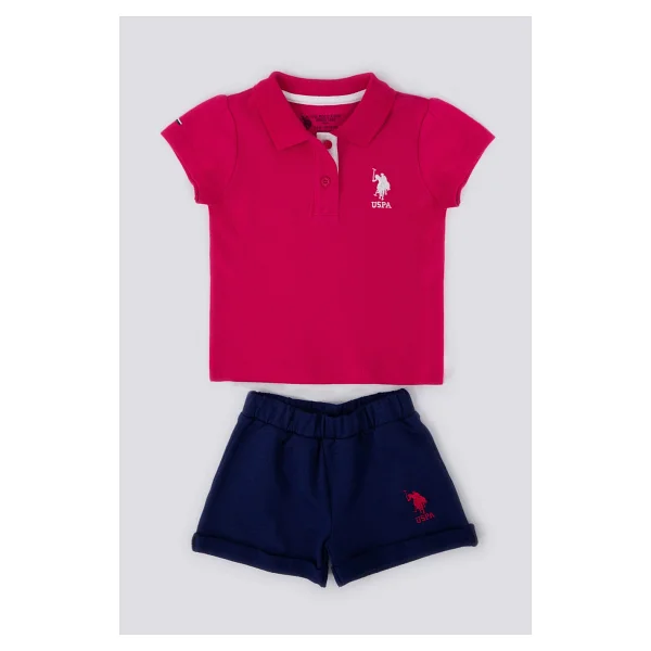 U.S. Polo Assn. Creamy Intensity Pembe Bebek Hırka - 9 - 12 Ay - Vişne - Görsel 9