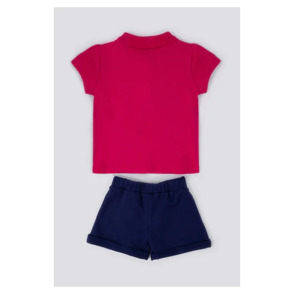 U.S. Polo Assn. Creamy Intensity Pembe Bebek Hırka - 9 - 12 Ay - Vişne - Görsel 4